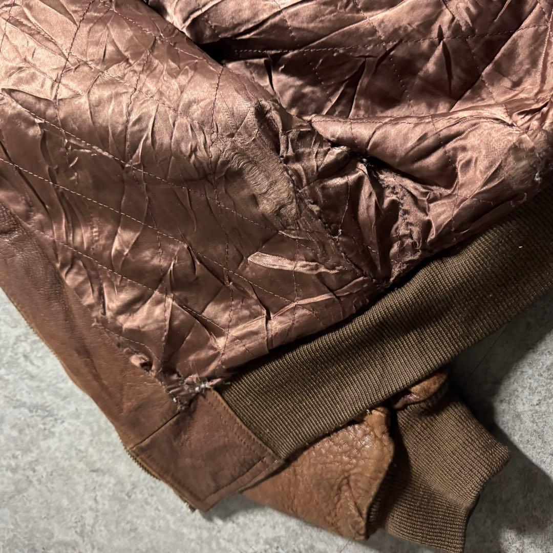 【90s vintage】フライトジャケット　XL G1 レザージャケット　本革