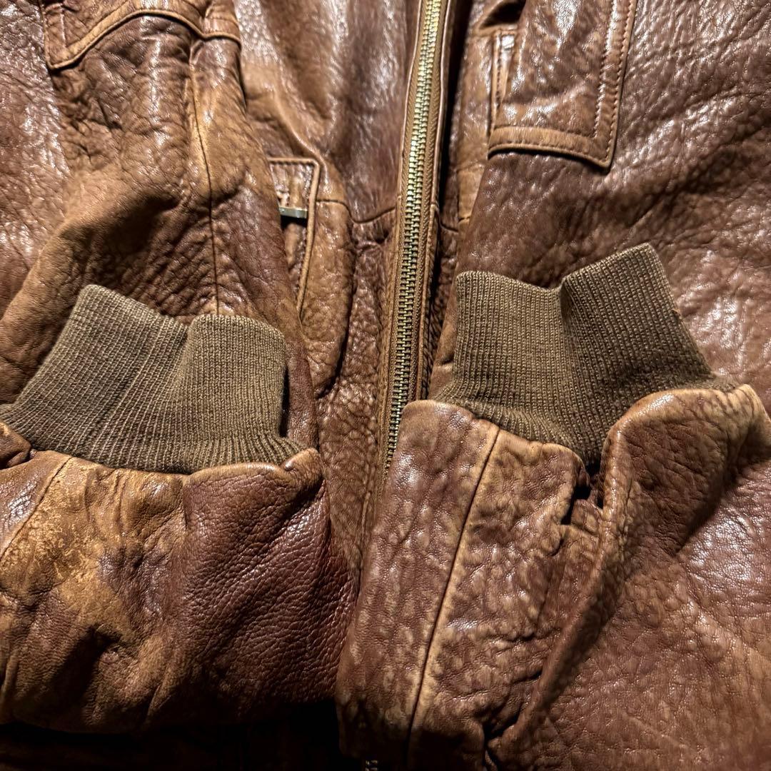 【90s vintage】フライトジャケット　XL G1 レザージャケット　本革