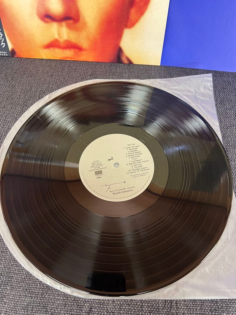 美盤 坂本龍一 戦場のメリークリスマス LP 邦楽レコード帯付　1983年