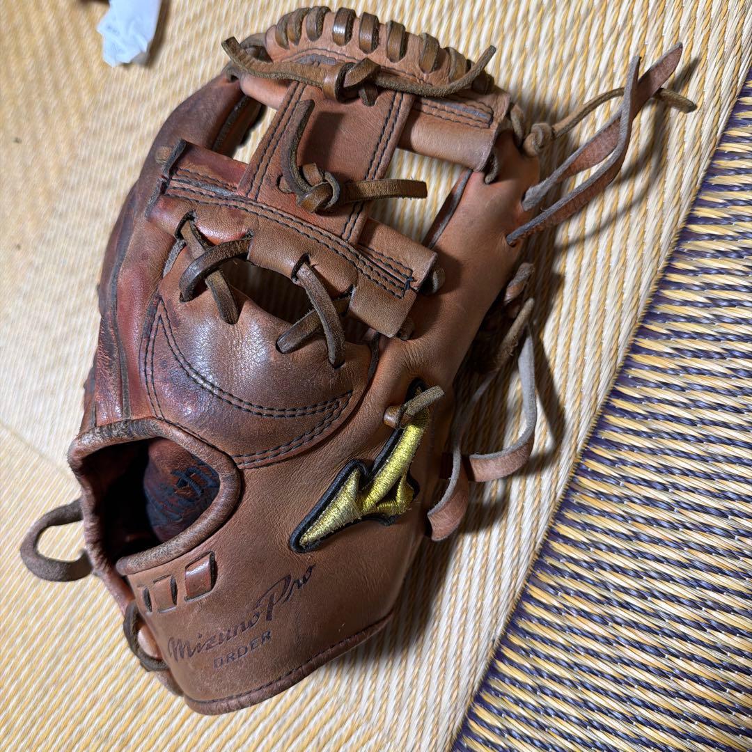 Mizuno Pro ブラウンレザーオーダーグローブ