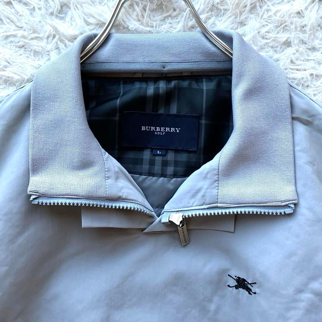【美品4way】バーバリーゴルフ　ツインスニード　L 中綿　ノバチェック　ホース