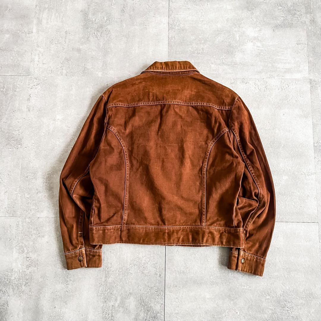 70s Lee リー USA製 ブラウン モールスキン トラッカー ジャケット