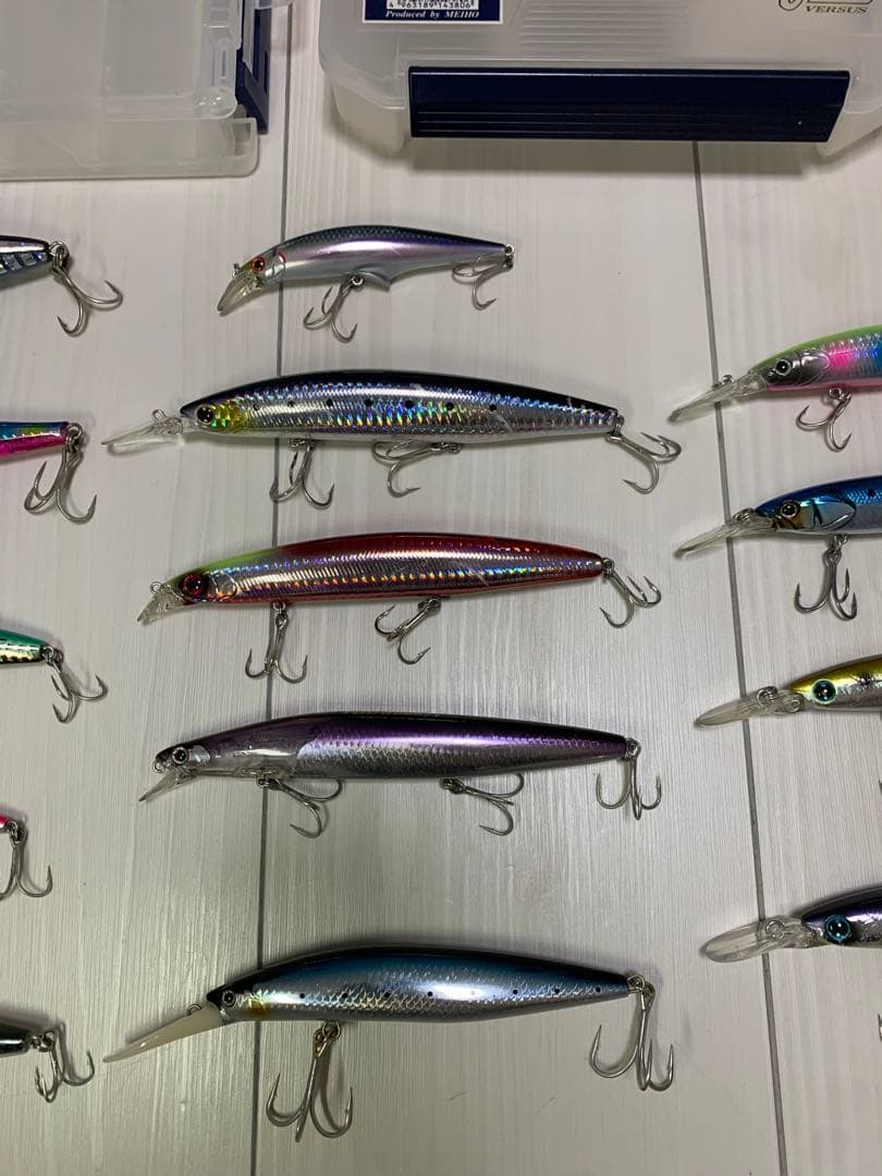 青物ルアー19個セット　撃投ジグ2個　ケース付き　引退セット