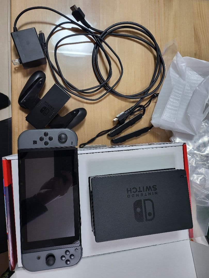 か*食様 Nintendo Switch グレー 本体 難有り