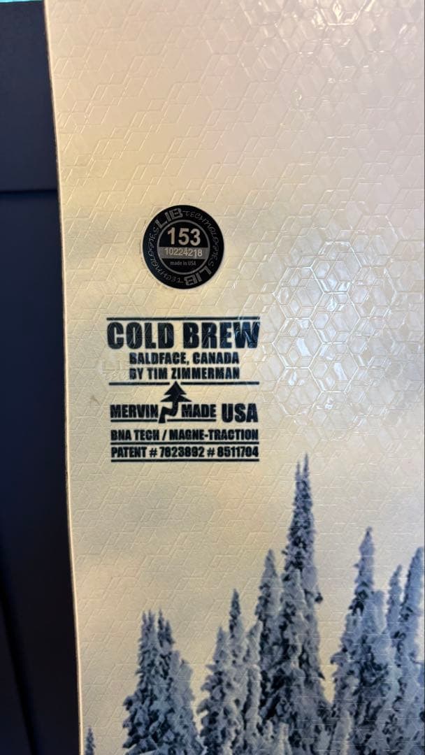 LIB TECH COLD BREW 153cm スノーボード