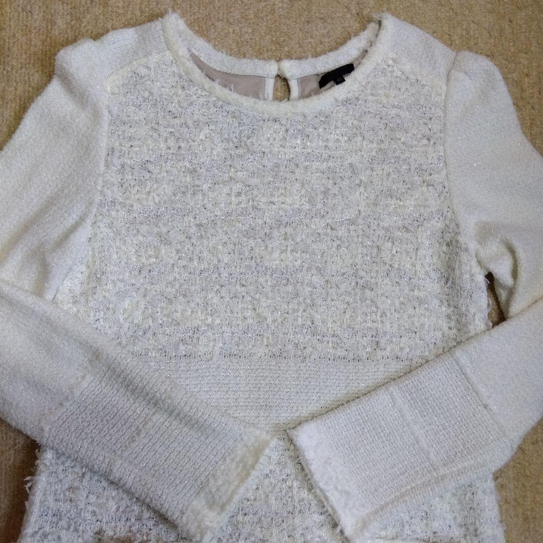 美品　TO BE CHIC　ツイード　ニット　ワンピース