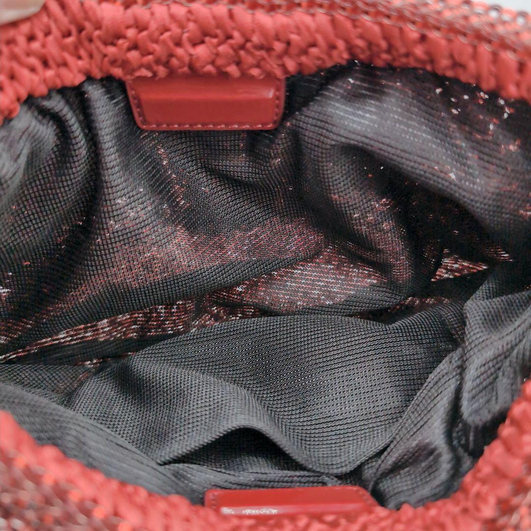 ANTEPRIMA　アンテプリマ　ワイヤーバッグ　ショルダーバッグ　花柄　赤