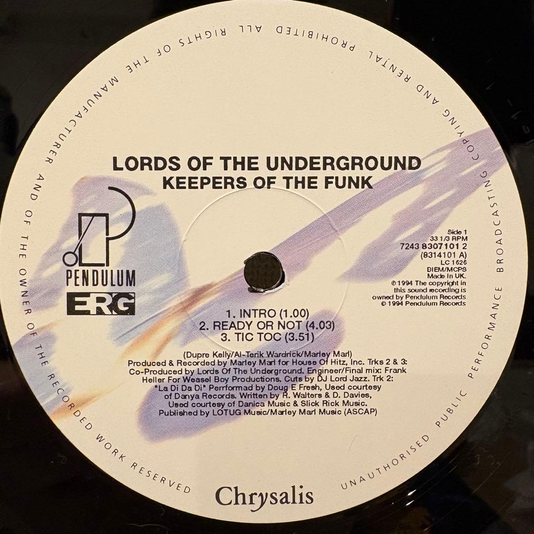 激レア！ミスレーベル盤！ LORDS OF THE UNDERGROUND