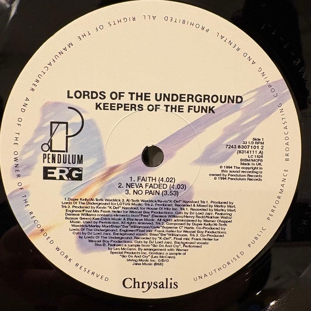 激レア！ミスレーベル盤！ LORDS OF THE UNDERGROUND