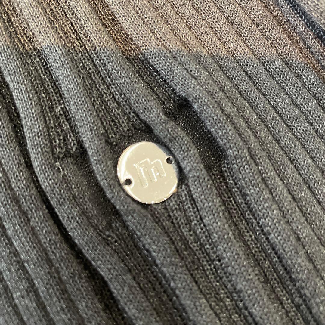 エムズグレイシー リブ パーカー 38 ブラック