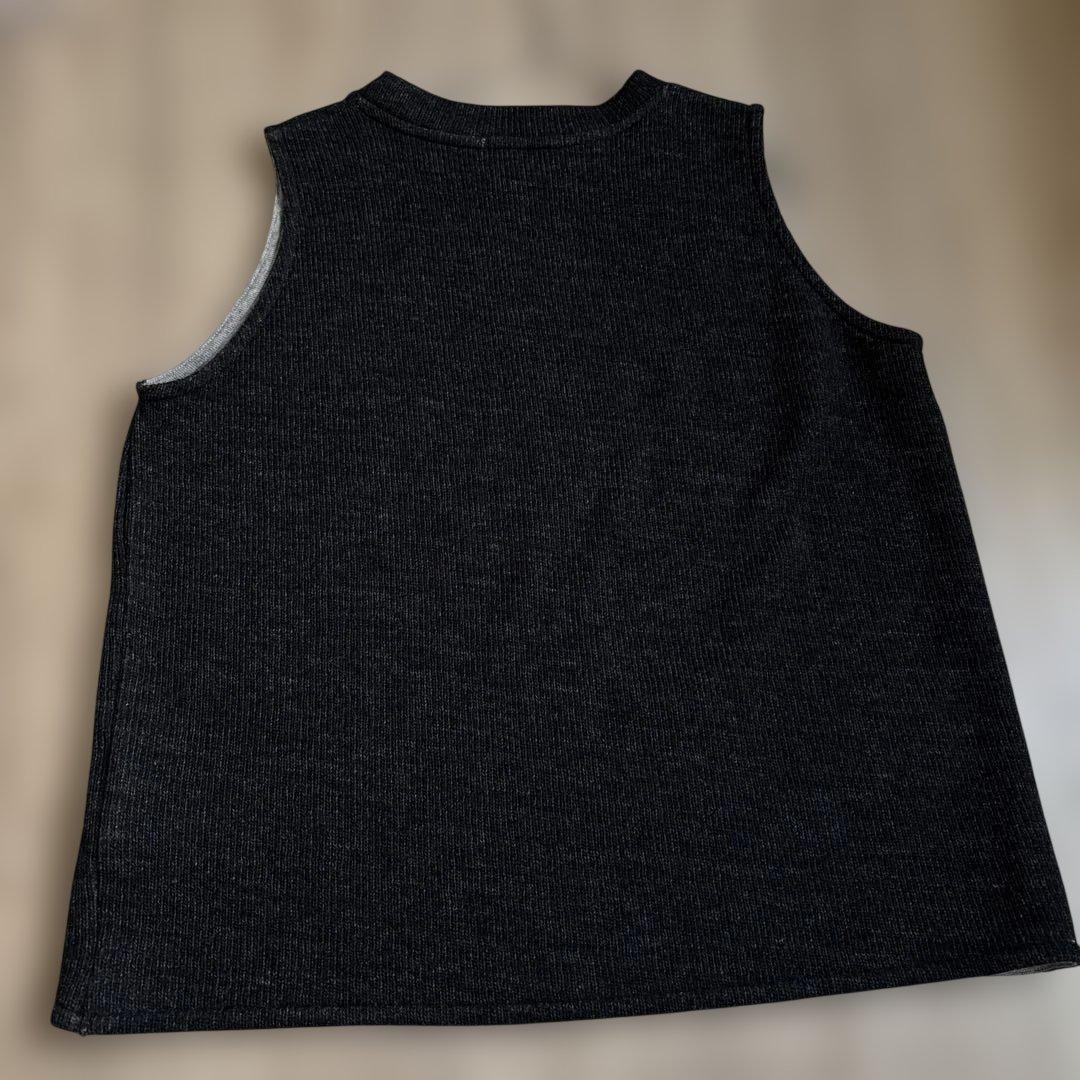 Plage fluffy ベスト　グレー