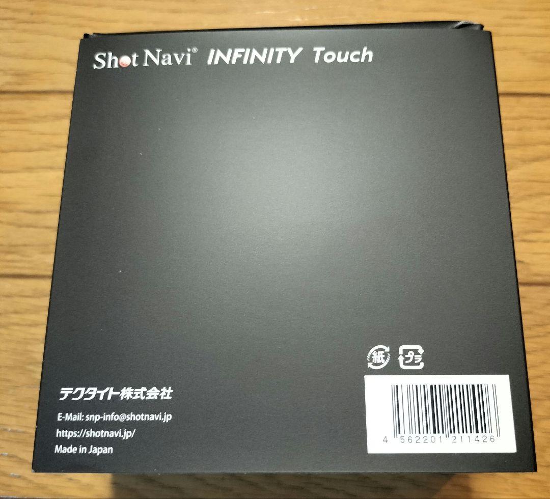 美品　Shot Navi INFINITY Touch　黒　腕時計　保護シール付