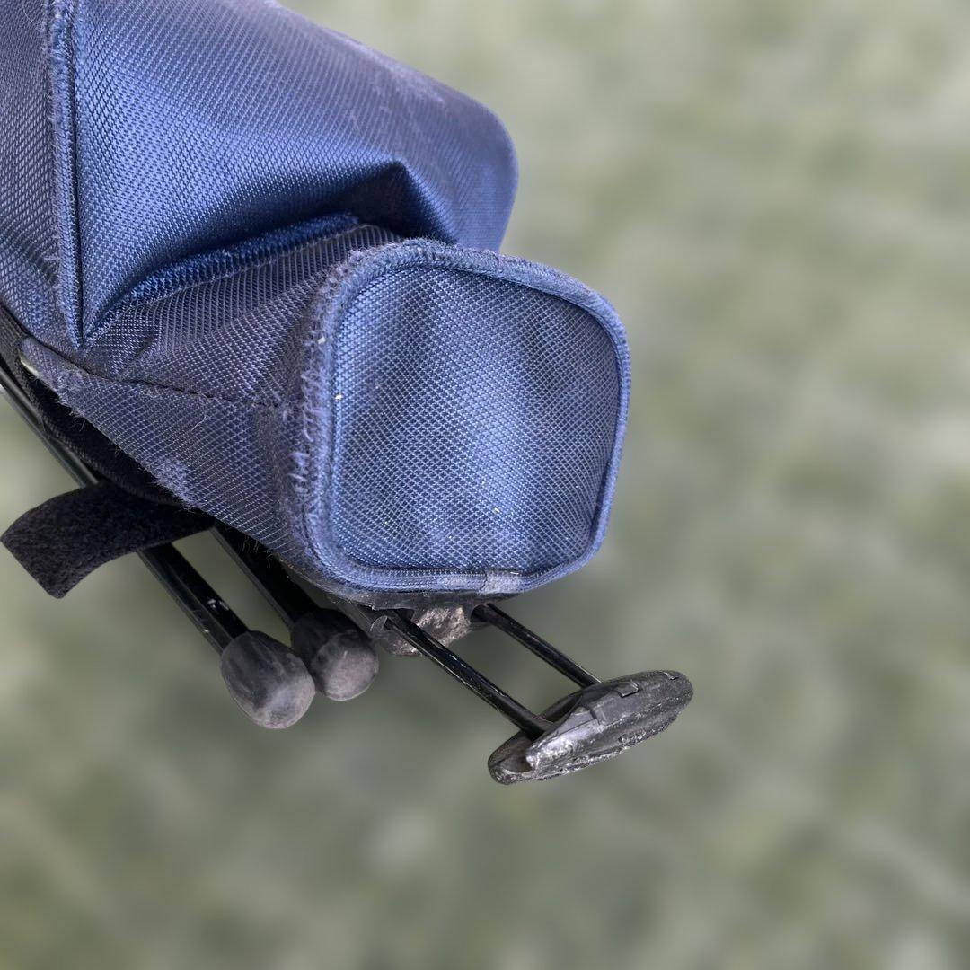 PEARLY GATES 軽量 セルフスタンドバッグ ネイビー フードカバー付