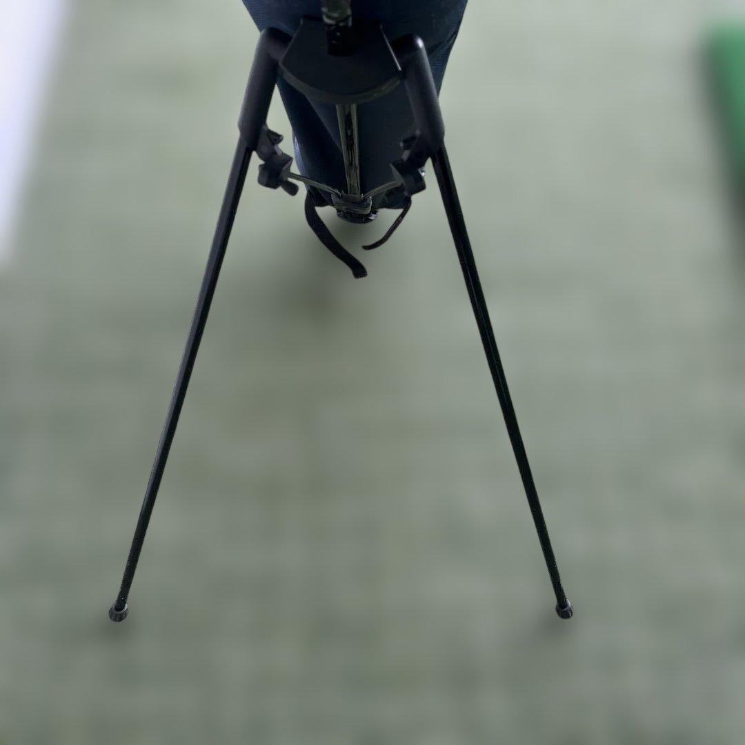 PEARLY GATES 軽量 セルフスタンドバッグ ネイビー フードカバー付