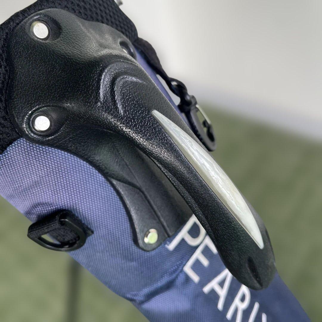 PEARLY GATES 軽量 セルフスタンドバッグ ネイビー フードカバー付