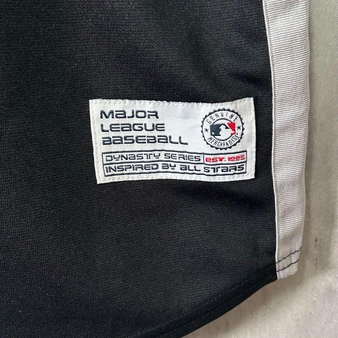 希少デザイン MLB ホワイトソックス ユニフォーム 刺繍 黒 XL