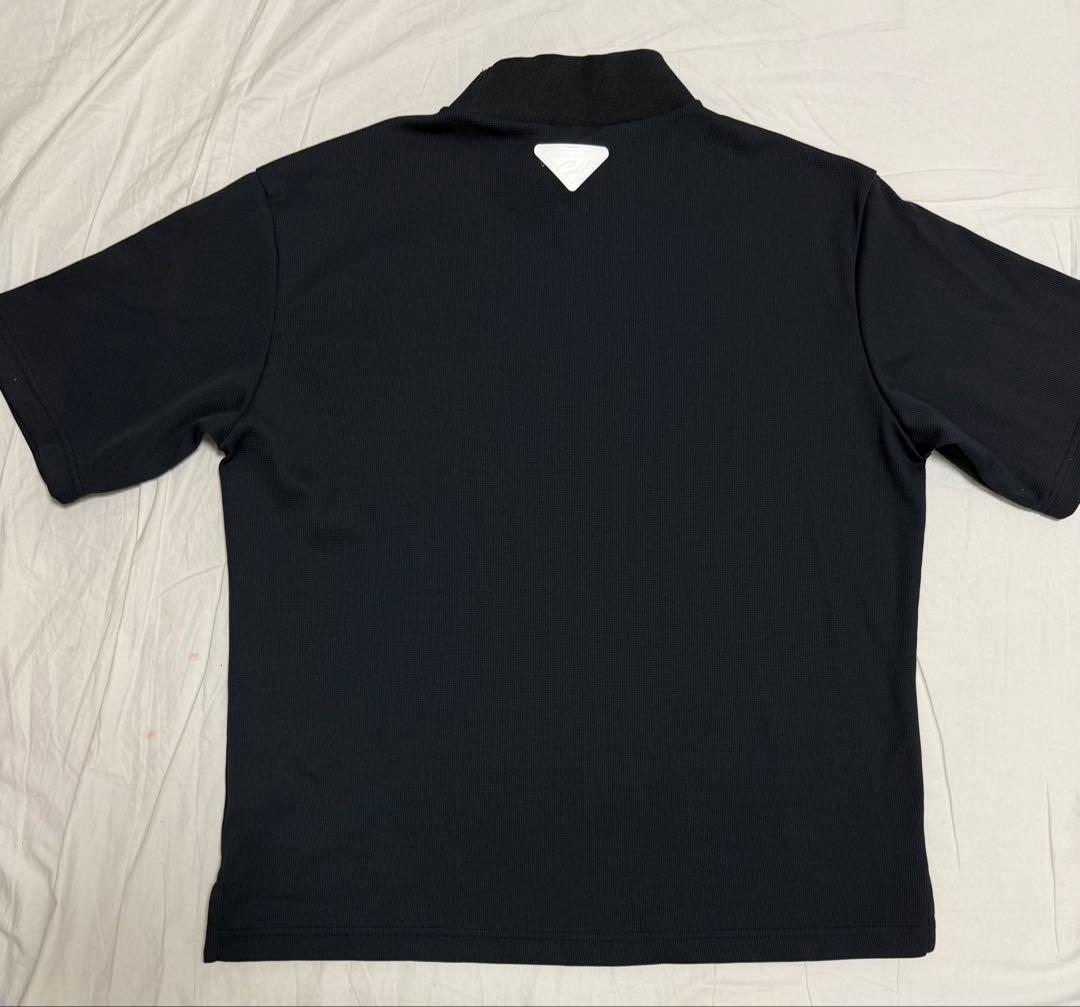ユナイテッドアローズゴルフ モックネックシャツ 半袖 ブラック 男性用 Mサイズ