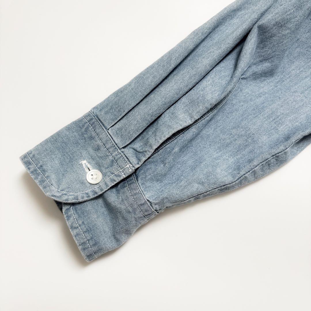 フレームワーク　ダンガリーシャツワンピース ロング　シャンブレー　ゆったり