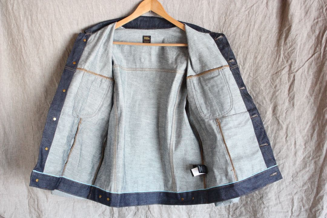 【極希少未洗い】RRL ダブルアールエル デニムジャケット 濃紺 セルビッジ L