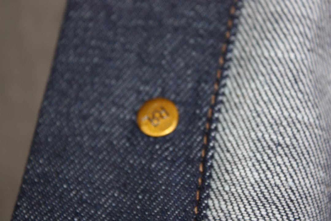 【極希少未洗い】RRL ダブルアールエル デニムジャケット 濃紺 セルビッジ L