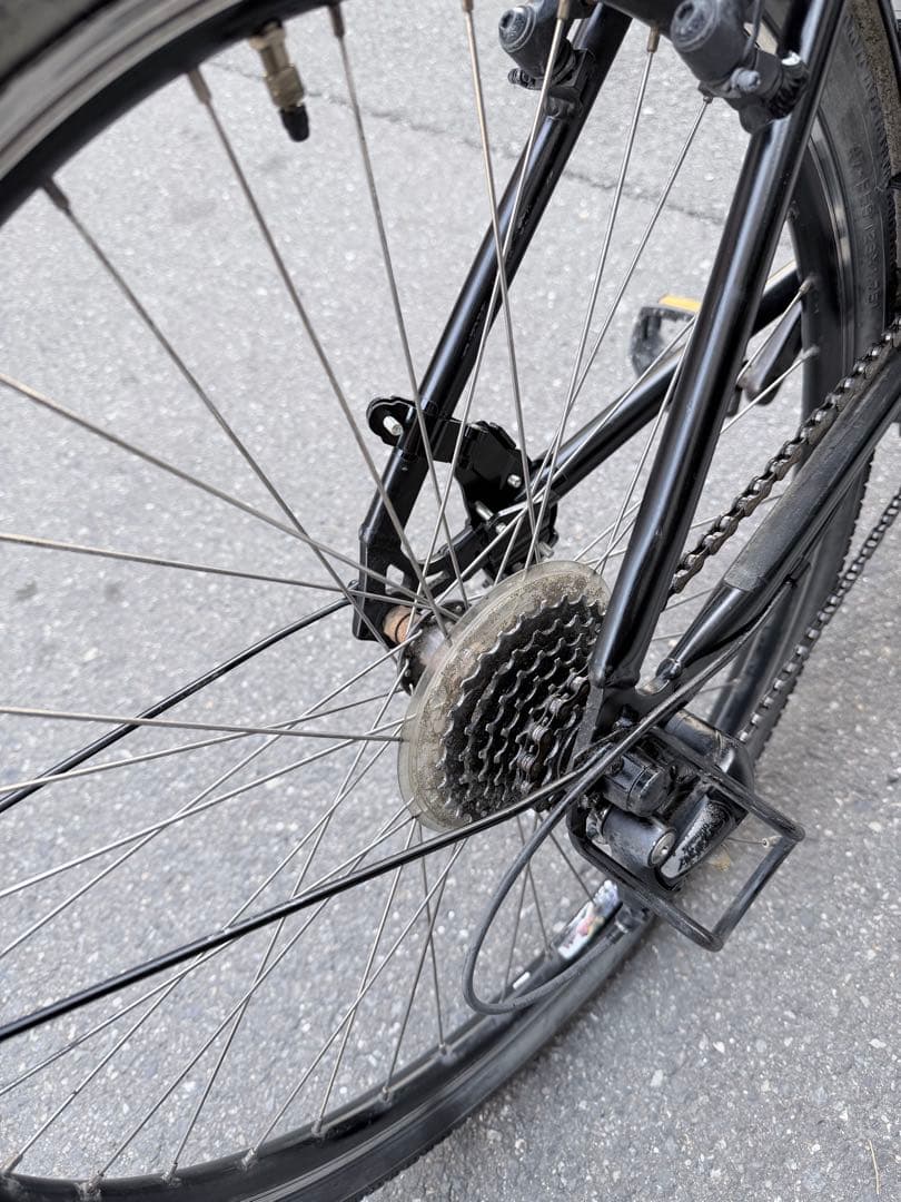 大阪府　Panasonic 電動アシスト自転車 スポーツタイプ ブラック