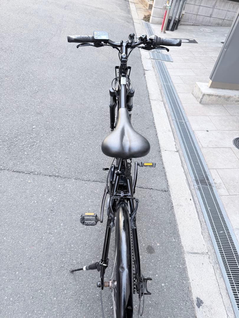 大阪府　Panasonic 電動アシスト自転車 スポーツタイプ ブラック