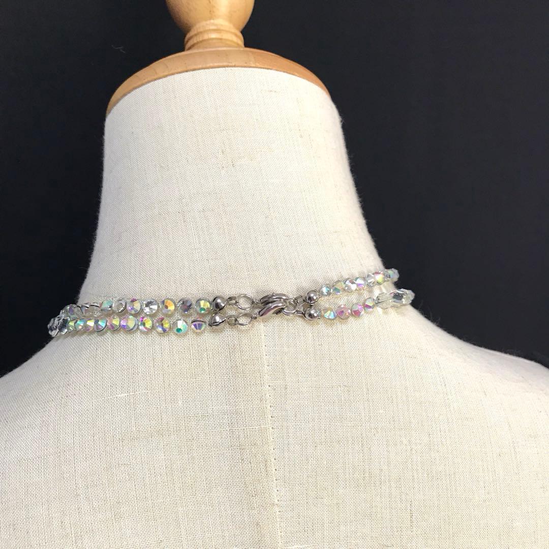 スワロフスキークリスタル使用の2連ネックレス　社交ダンス☆ベリーダンス