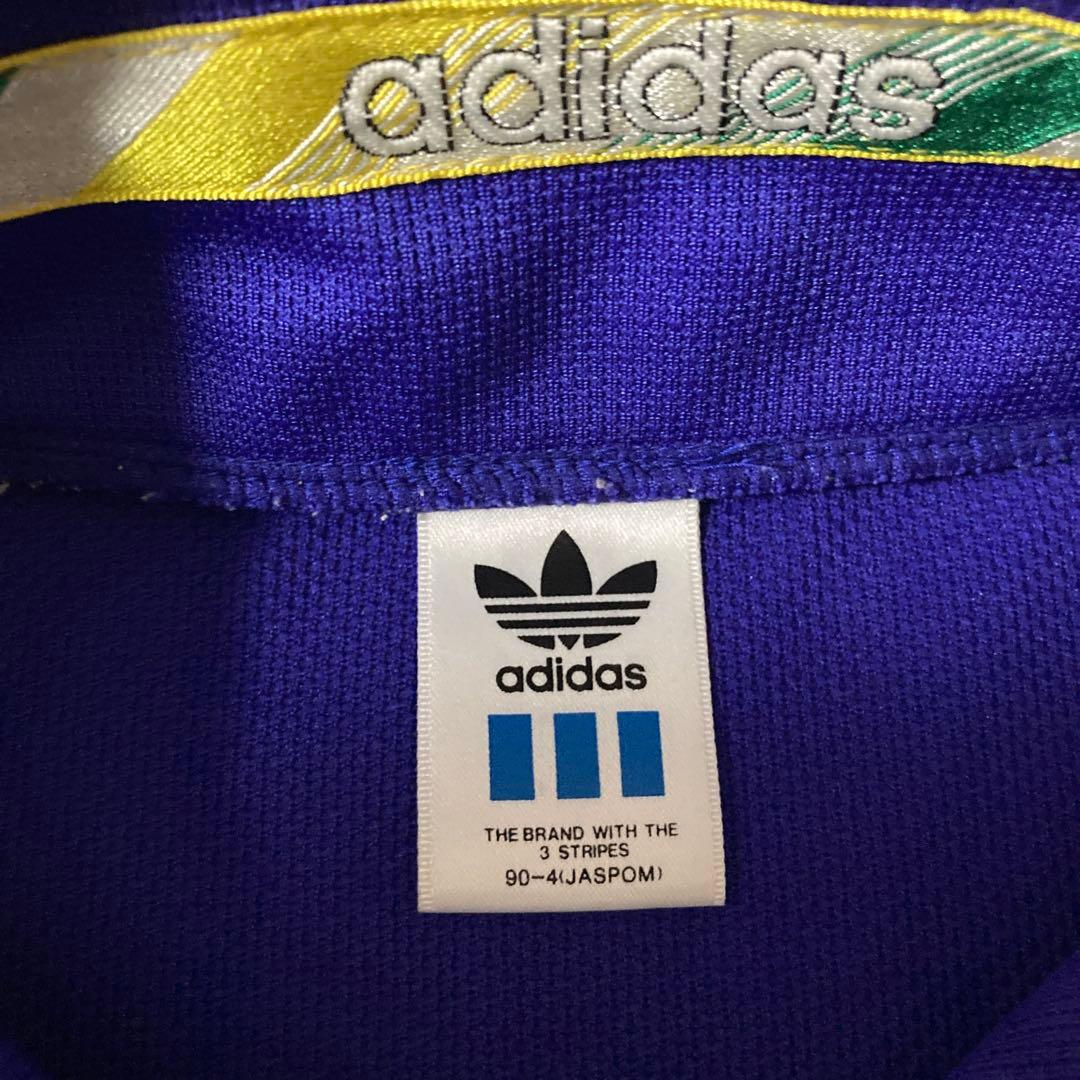 【90S old adidas】トレフォイル刺繍デサント製セットアップ売Mサイズ