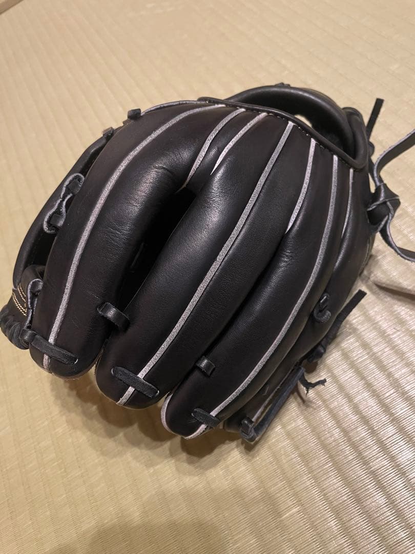 【美品】SSK 硬式グラブ 内野用 右投げ SMG-848 ブラック 袋付き