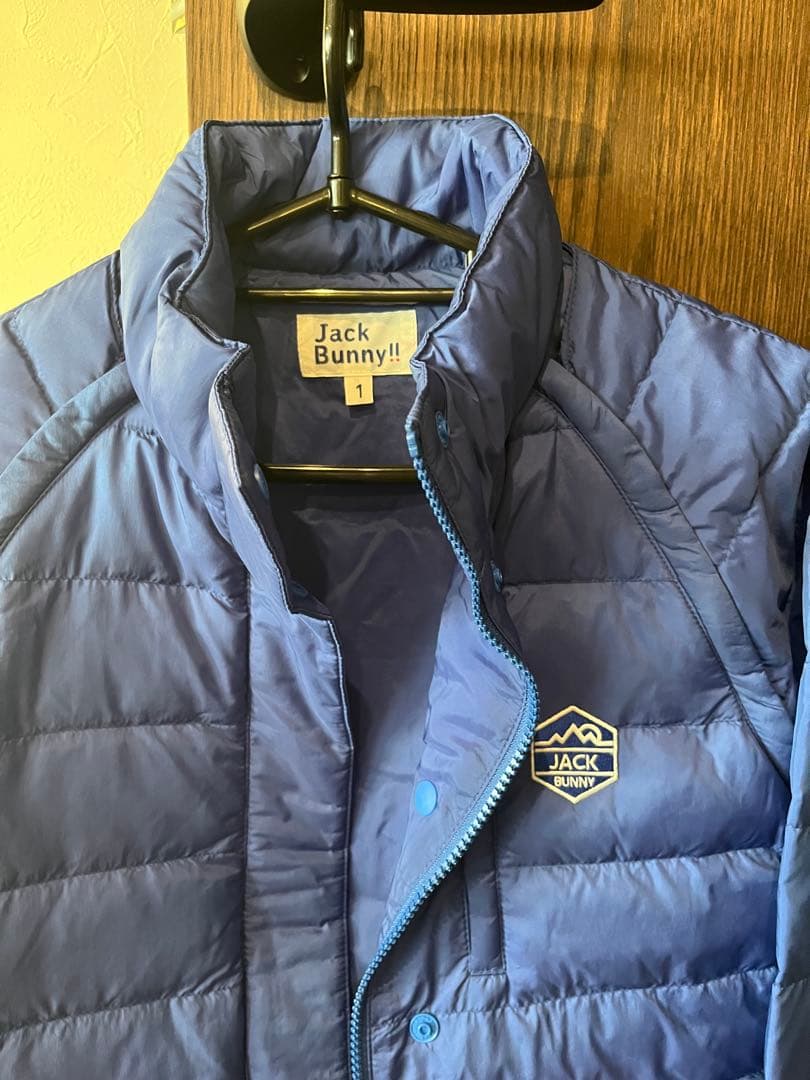 美品！Jack Bunny!! ダウンジャケット 青 サイズ1 M