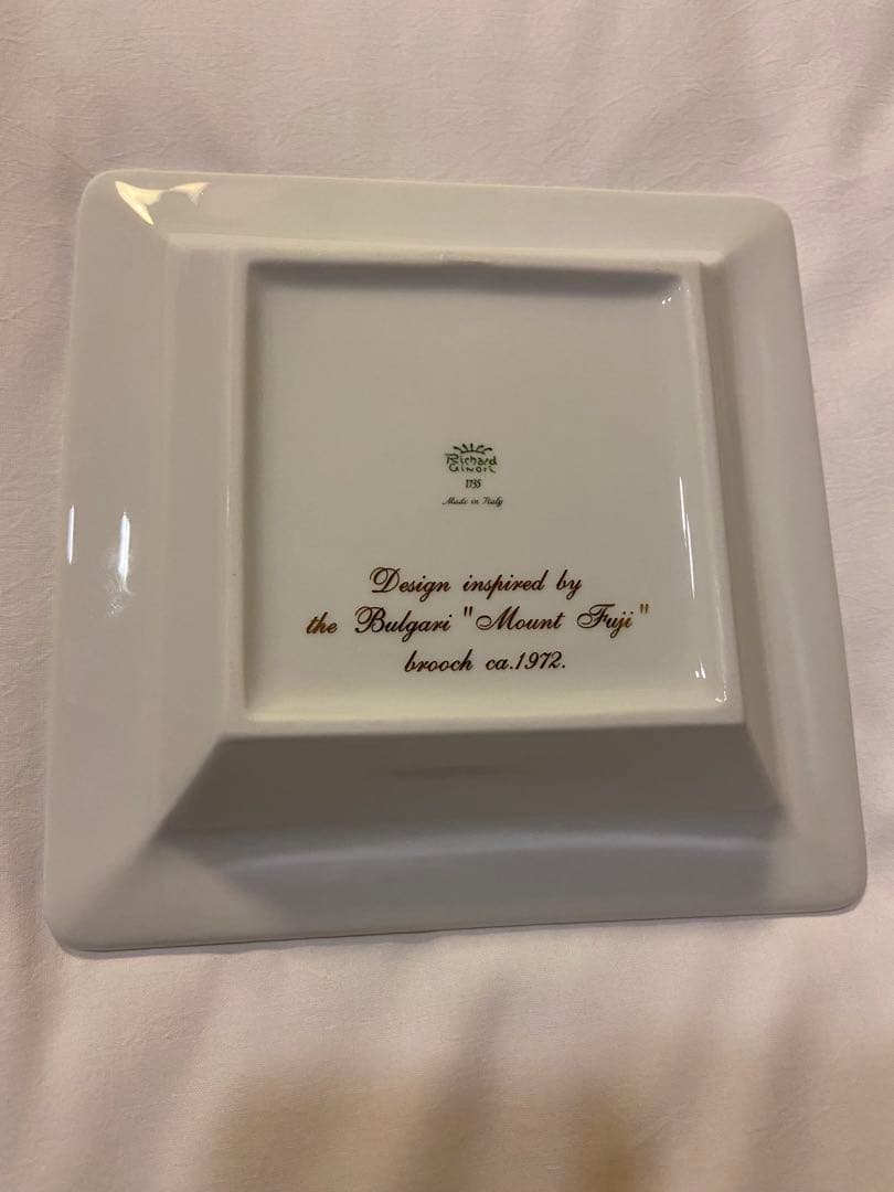 【レア】BVLGARI ホテル東京 開業セレモニー 皿 スクエアデザイン