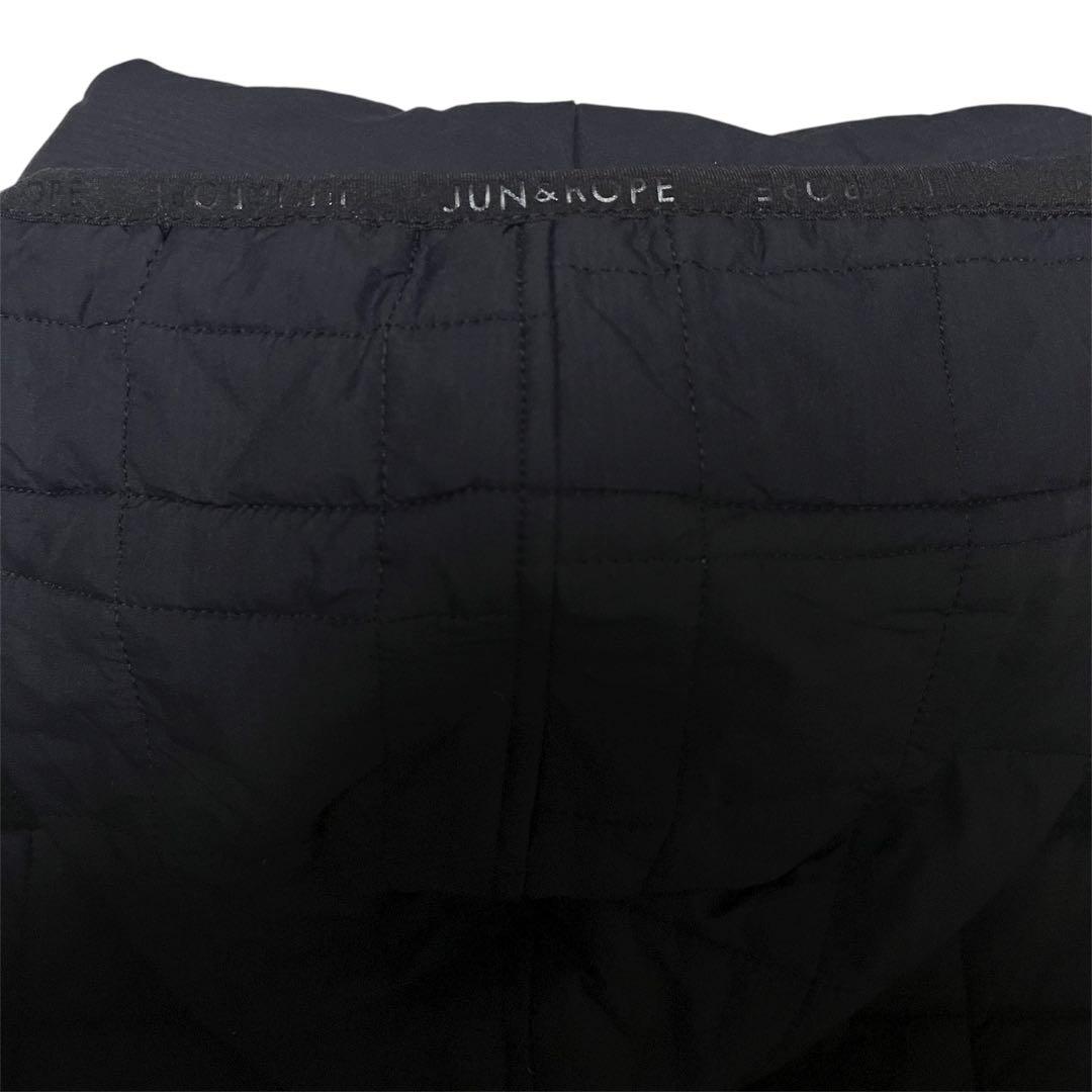 美品✨JUN&ROPE 中綿 ジップ パーカー ジャケット ブラック
