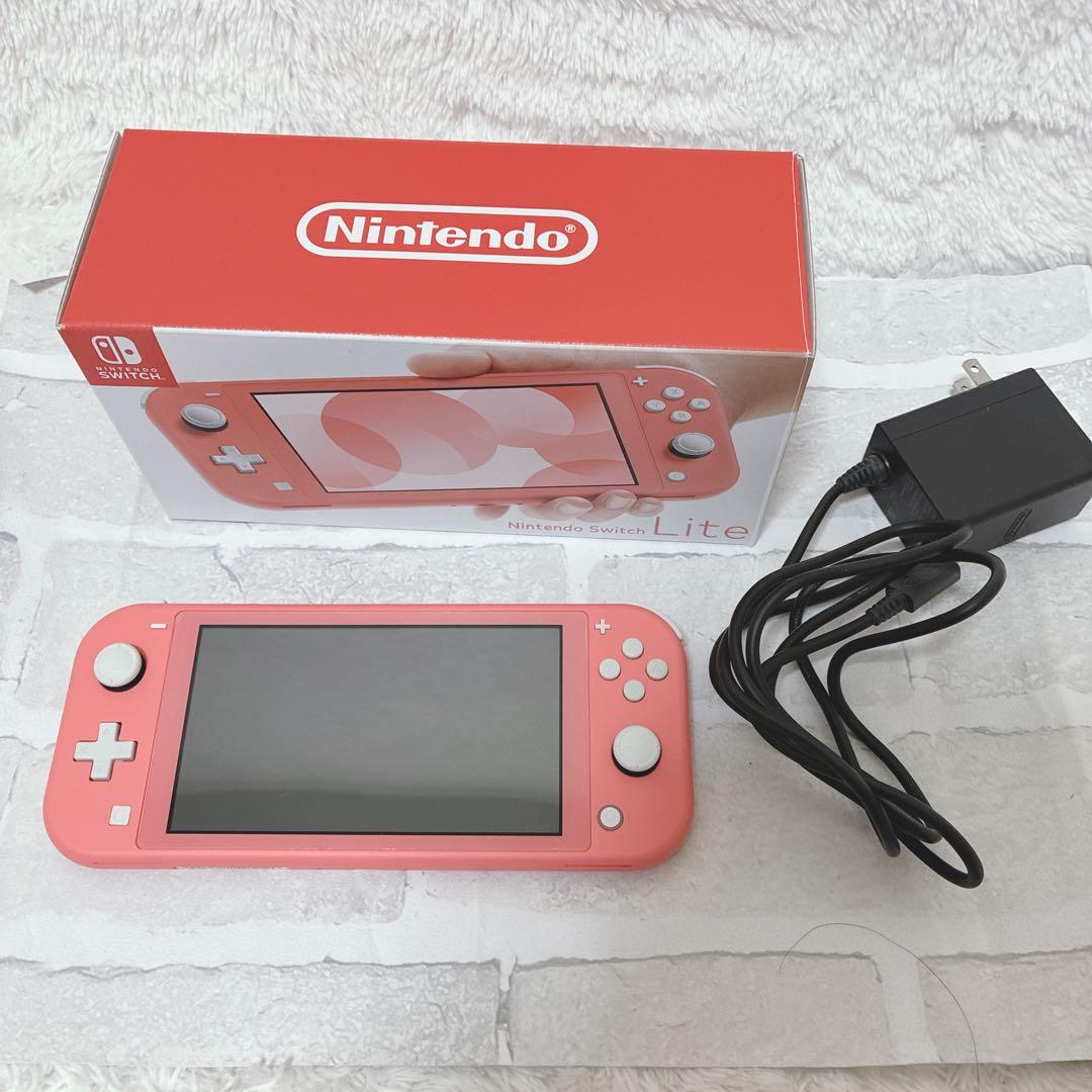 極美品　Nintendo Switch Lite コーラル 箱付 動作確認済