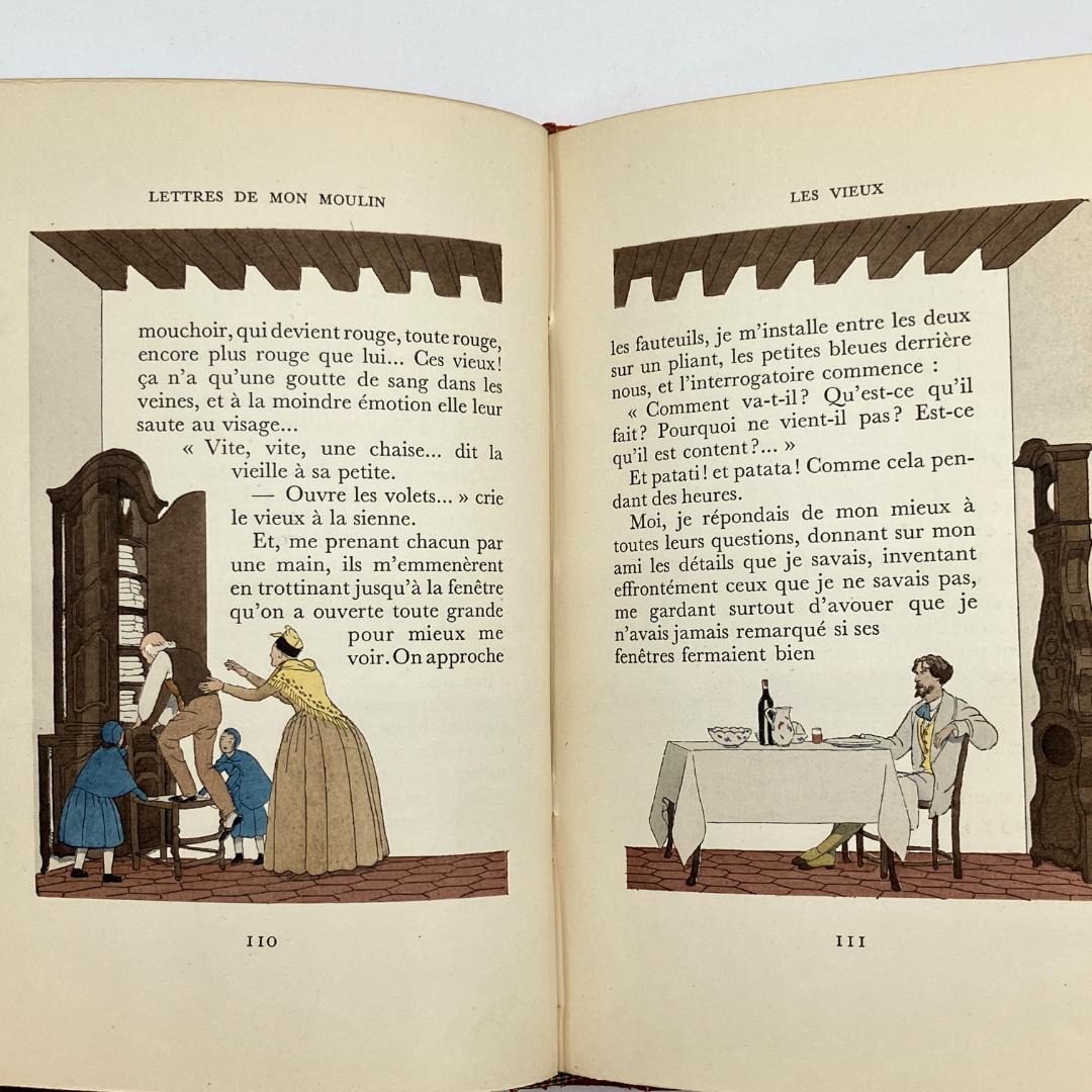 美革装丁　挿絵本　A.E.マルティ　風車小屋便り　1947年 フランス語　限定