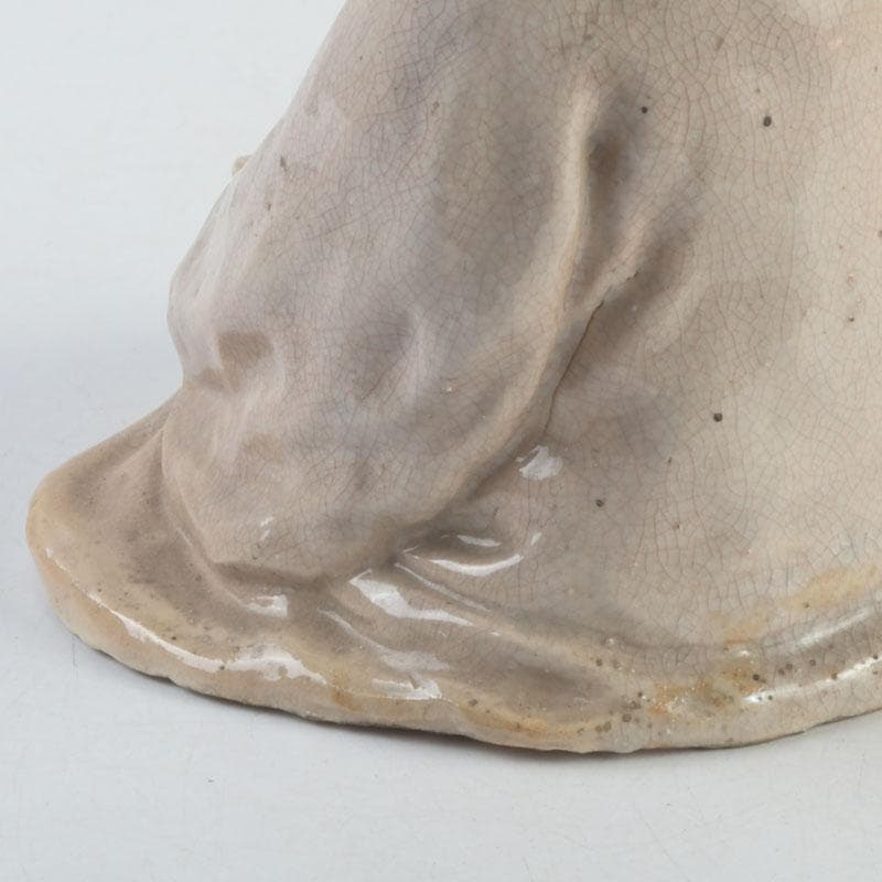 小倉屋清兵衛　十世　坂高麗左衛門作　吉田松陰坐像　置物　共箱　C　9256