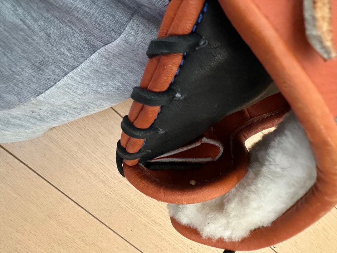 ハタケヤマ　硬式　左投げ　ファーストミット　湯もみ型付け済