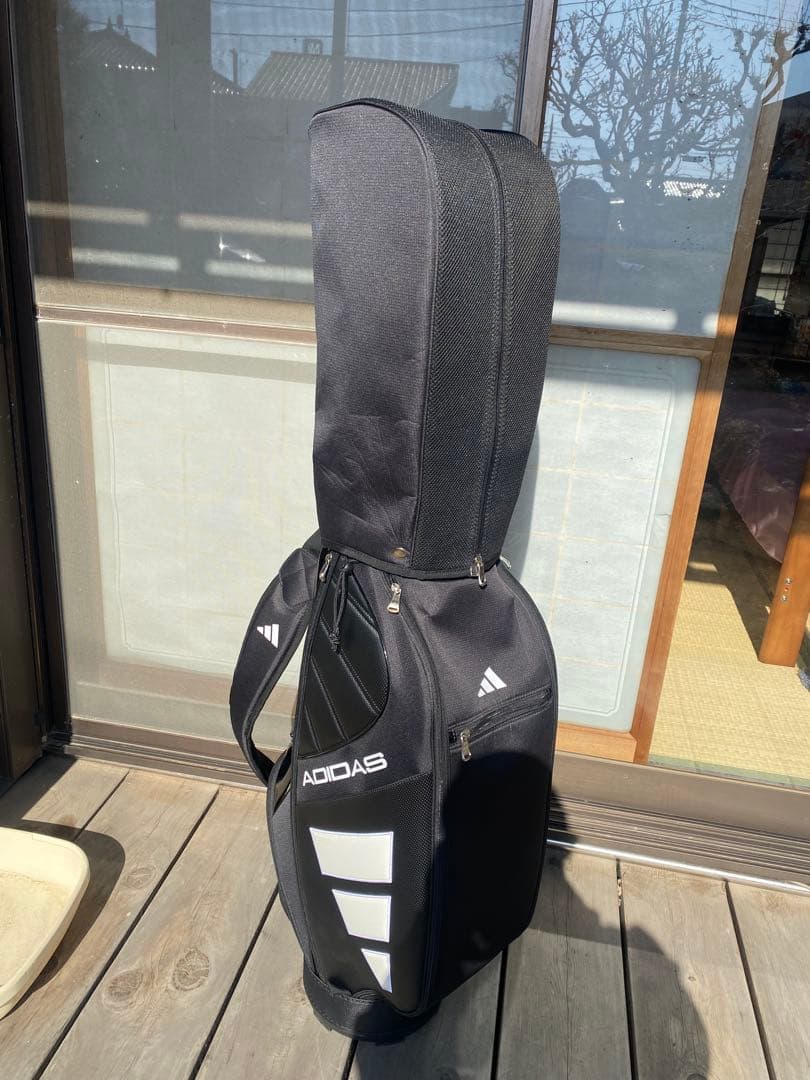 2024モデル　アディダス　キャディバッグ　軽量 9型　5分割　黒