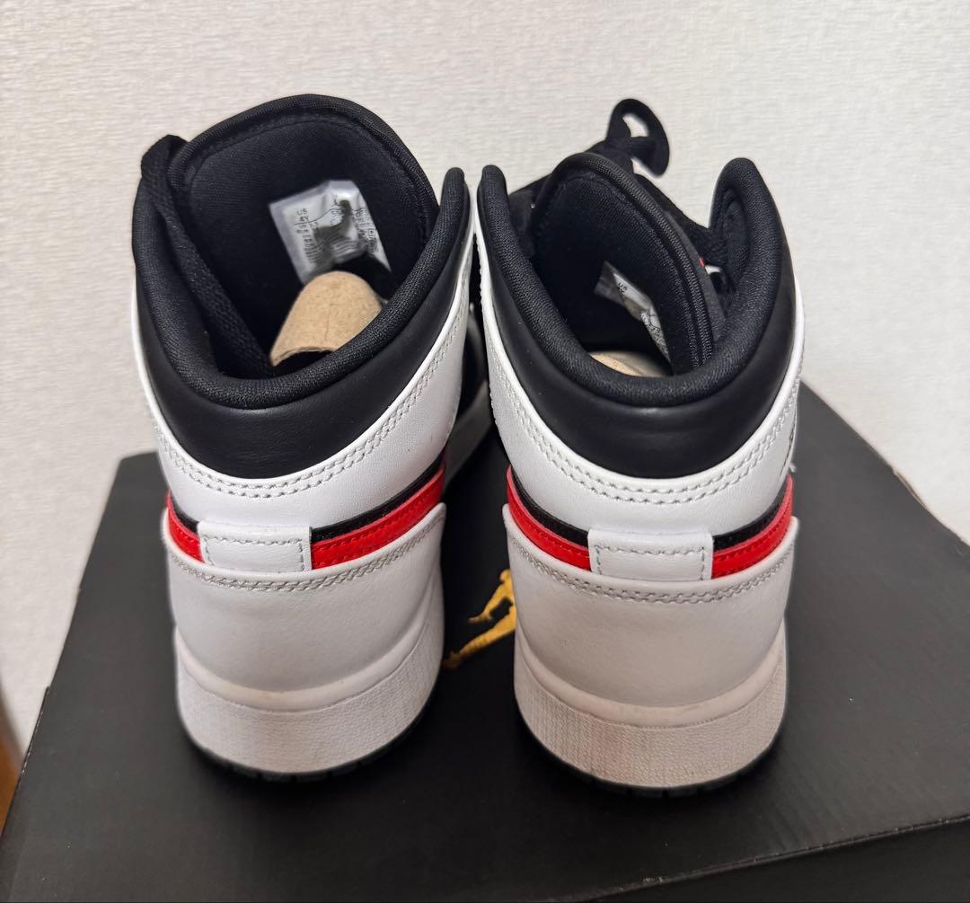 シューズ(男性用) NIKE AIR JORDAN 1 MID BLACK/CHILE 23cm