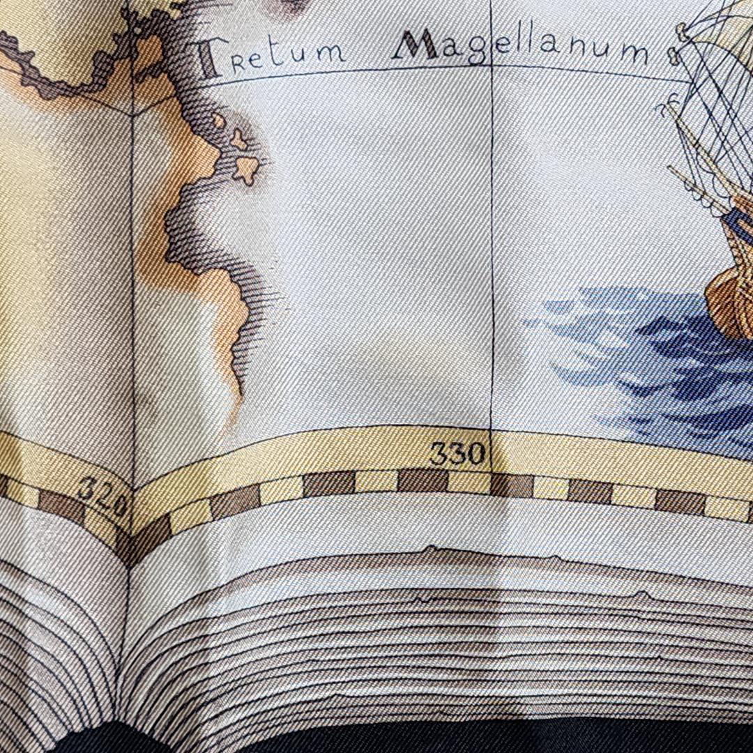 Dior ディオール スカーフ 大判 地図 海図 本 リーフ シルク グリーン