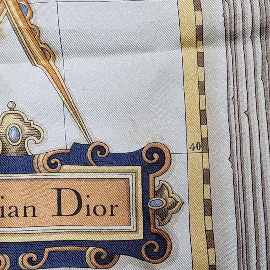 Dior ディオール スカーフ 大判 地図 海図 本 リーフ シルク グリーン