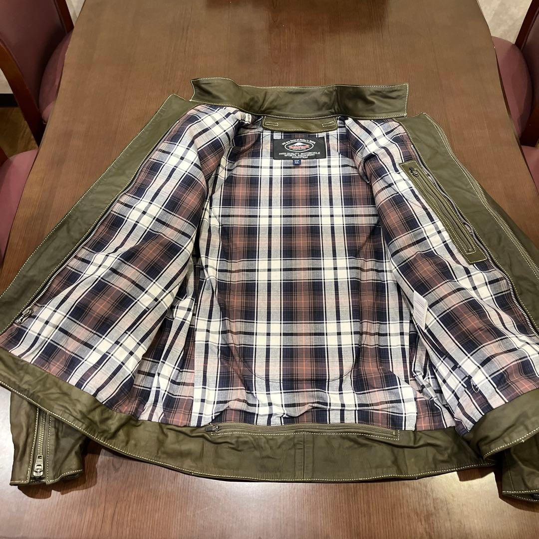 新品クシタニ　Ｋ-0672 アンフィニッシュドジャケットⅡオリーブグリーン LL