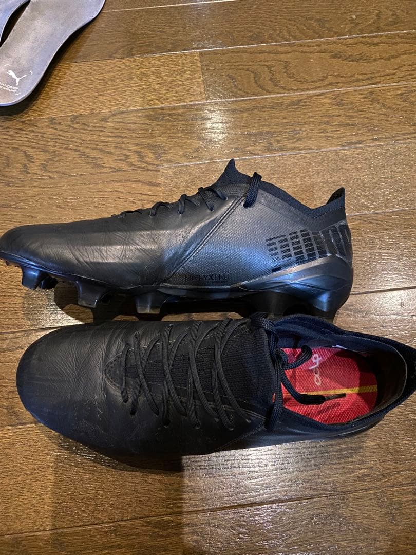 プーマ　ウルトラ　レザー　ブラックアウト　26.0