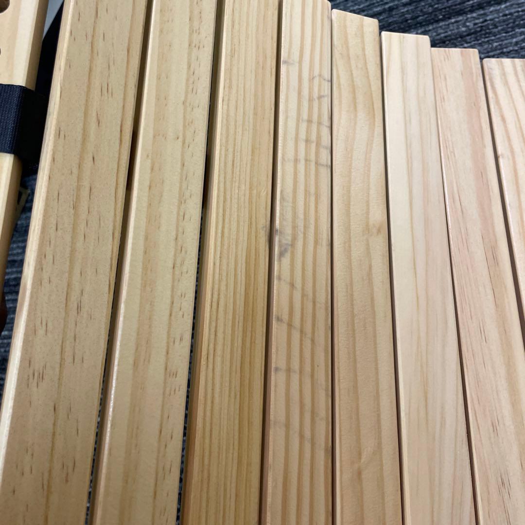 訳あり！リオソル　ウッドロールトップテーブル　②　キャンプ　アウトドア