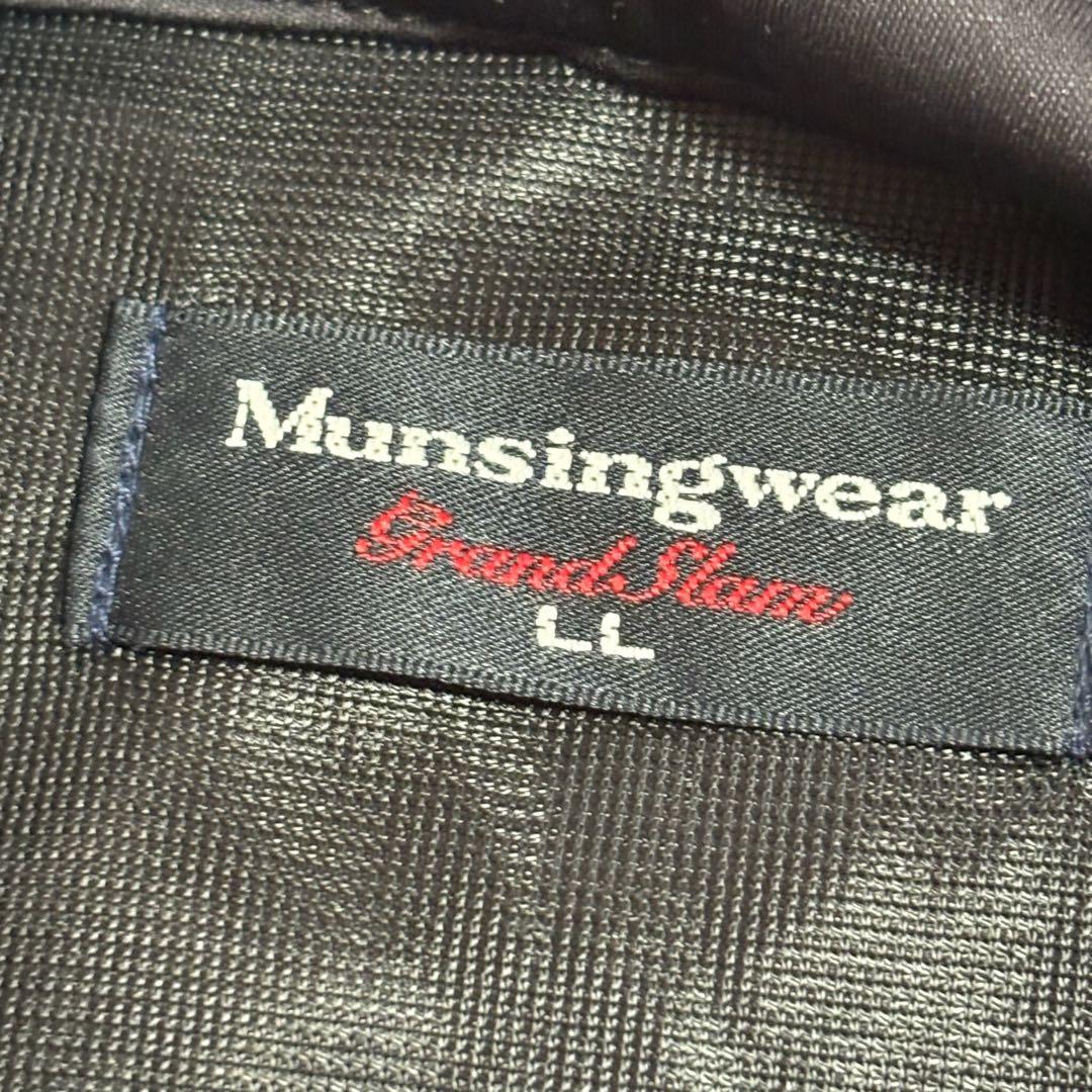 マンシングウェア【LL】美品 ハーフジップトップス ゴルフウェア ストレッチ 黒