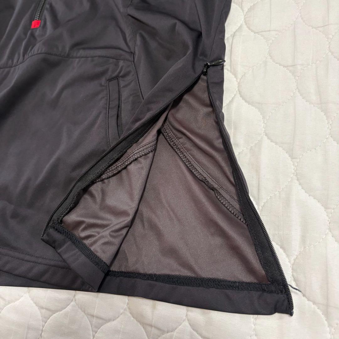 マンシングウェア【LL】美品 ハーフジップトップス ゴルフウェア ストレッチ 黒