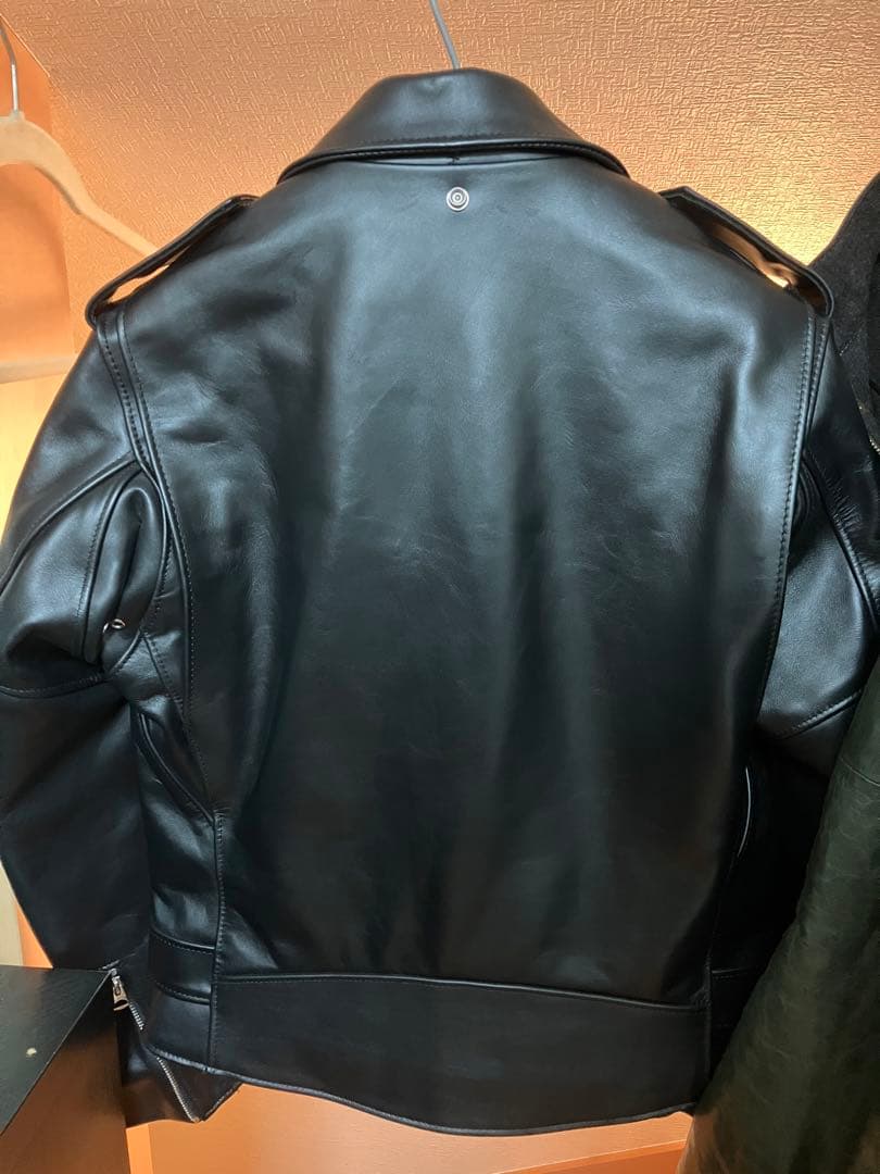 Schott ダブルライダースジャケット 618 40 ブラック