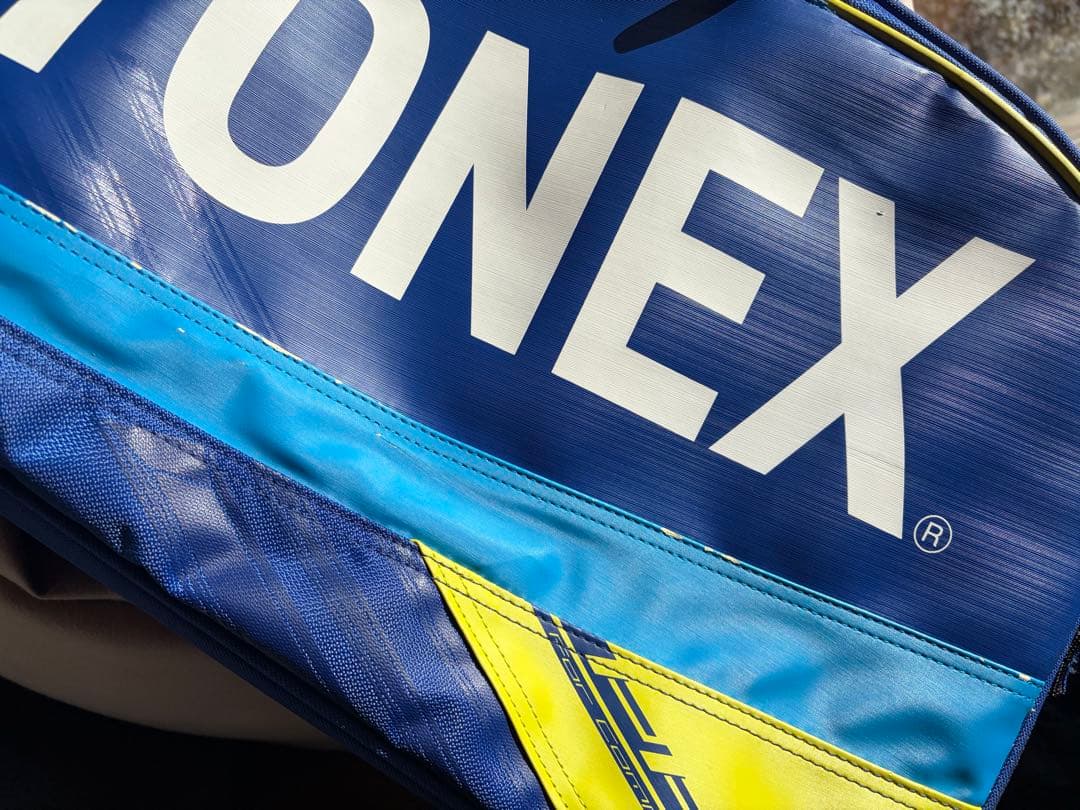 YONEX バドミントンバッグ 青/黄