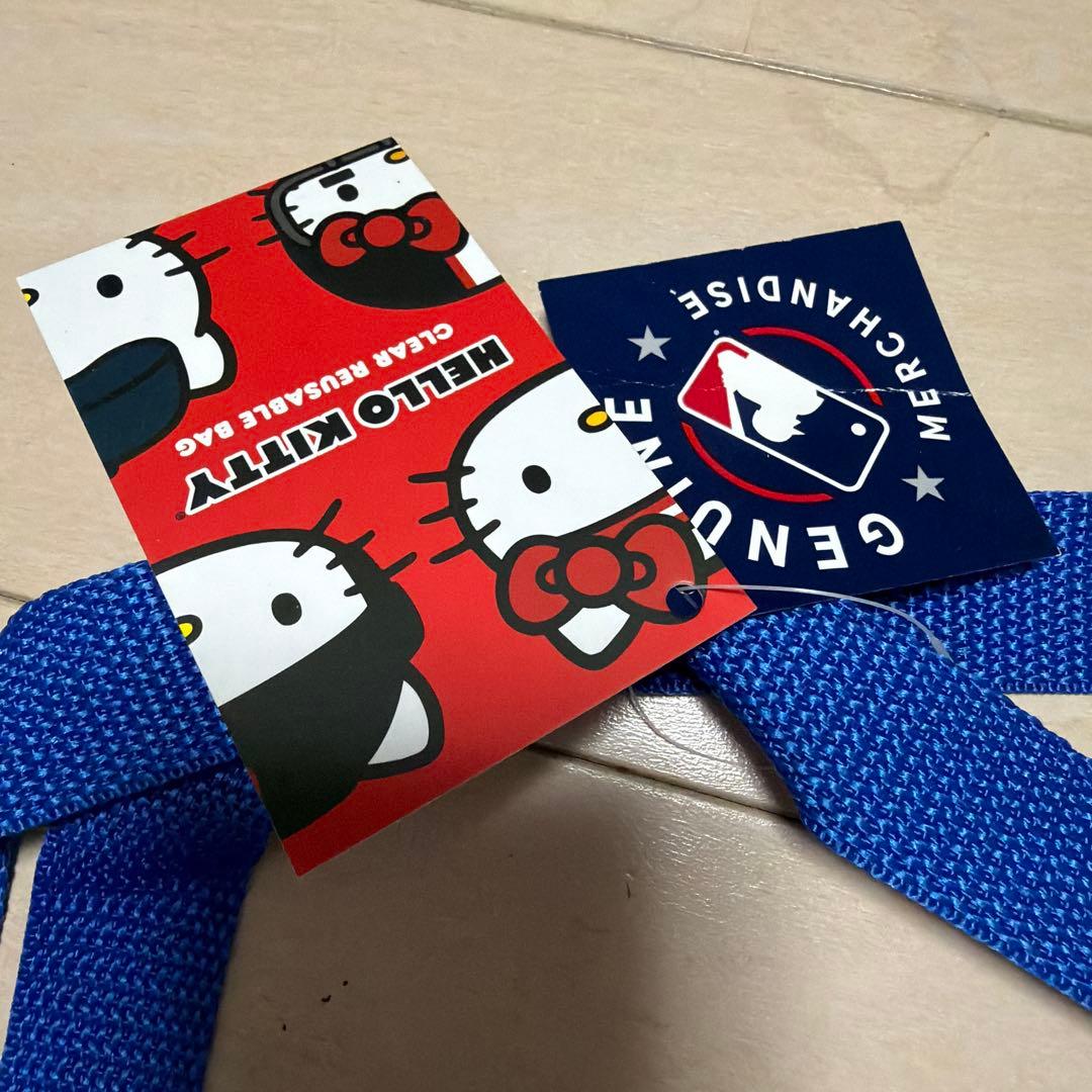 【日本未発売・限定】ハローキティ × LAドジャース クリアバッグ 2点セット