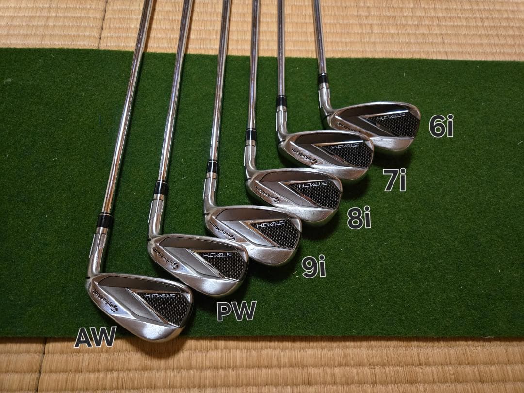 【ゆ】テーラーメイド　ステルスアイアン　6-9 P,AW 6本セット