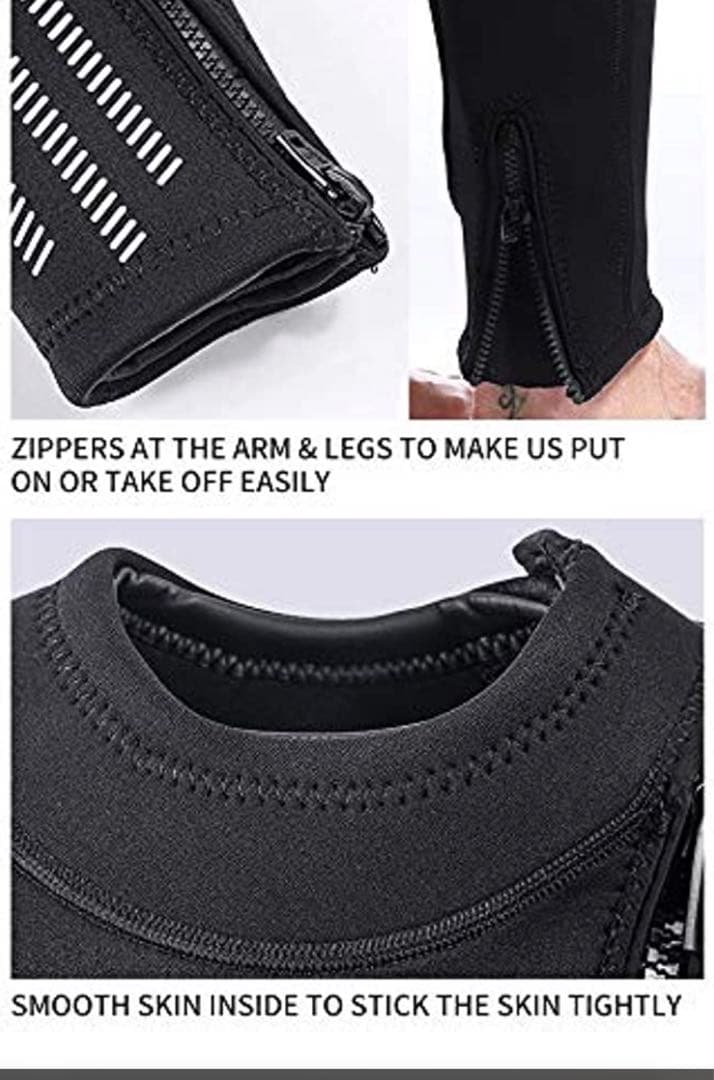 zcco 3mm レディース ウェットスーツ フルボディダイビングスーツ XS